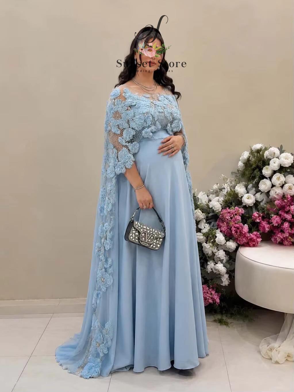 Maternity Wear - فستان سهرة مخصص بحمالات رفيعة مع