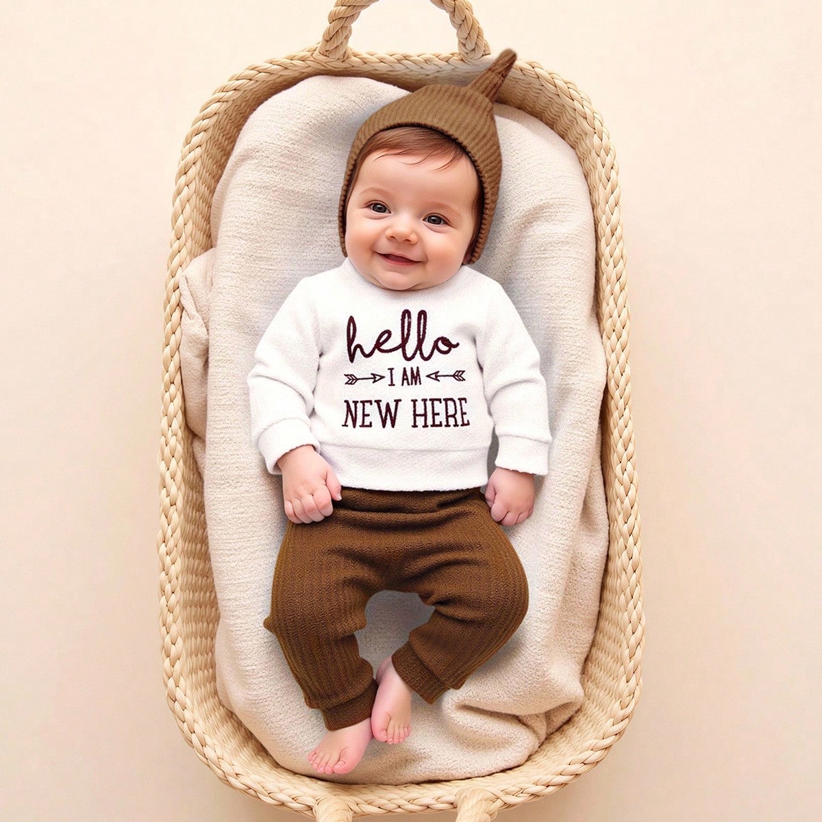 Infant Photography Props Outfit - قطعتان من ملابس الأطفال حديثي الولادة