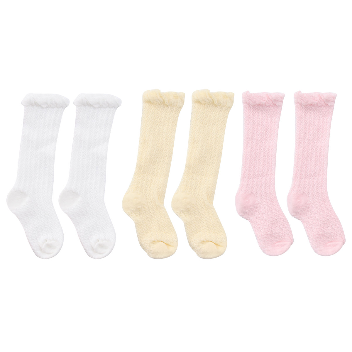 Unisex Baby Socks Non Slip - 3 أزواج من الجوارب الطويلة المضادة