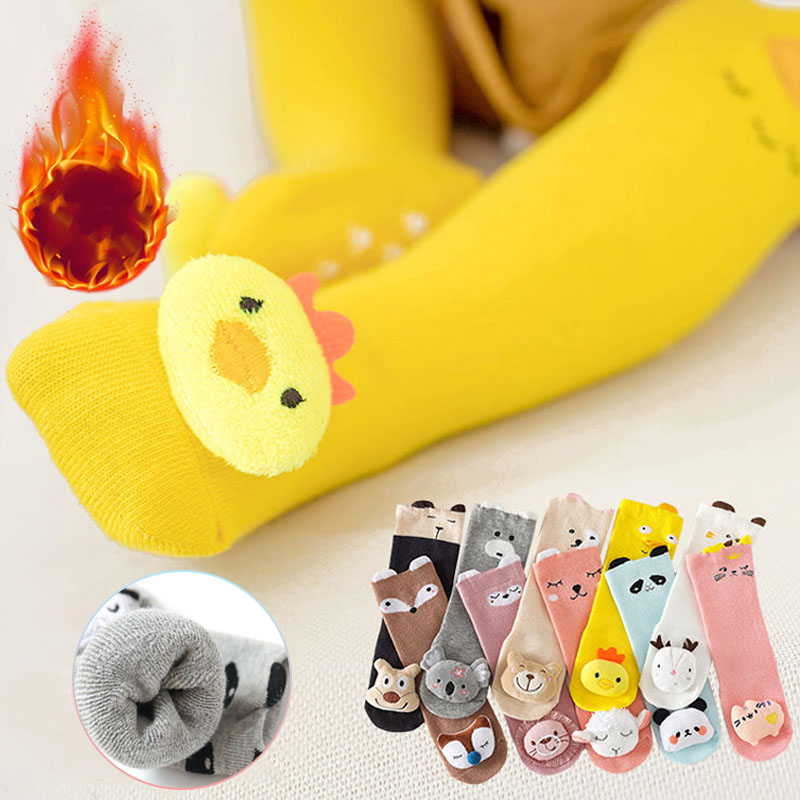 Unisex Baby Socks Non Slip - الشتاء سميكة القطن الاطفال الجوارب الطويلة
