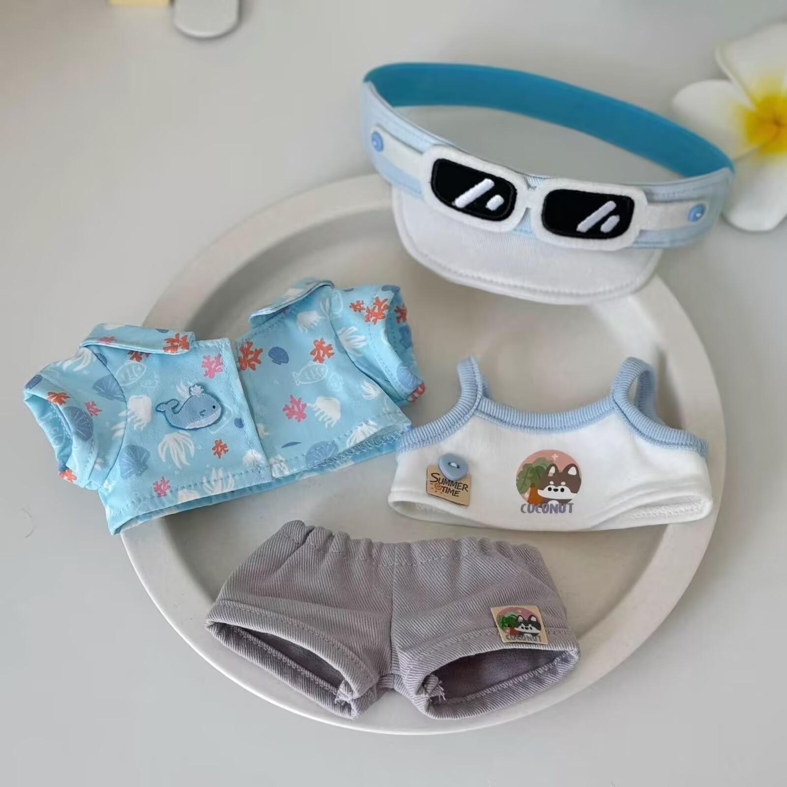 Baby Clothes - فستان أطفال 20 سم، دمية قطنية