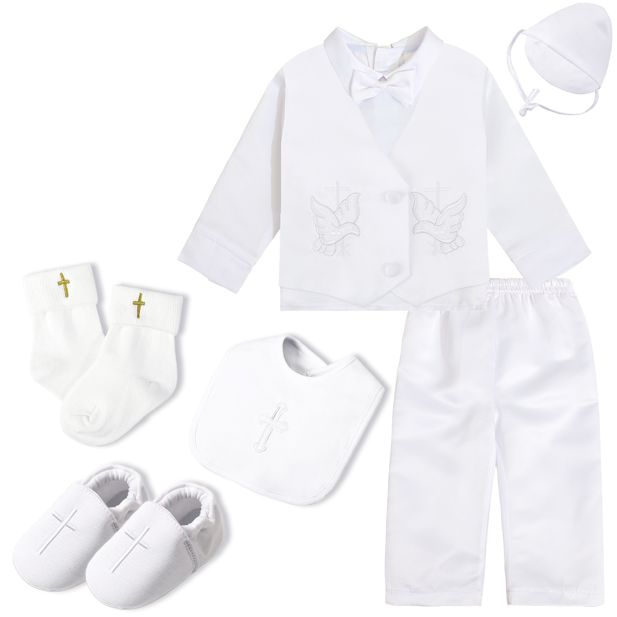 بدلة تعميد للأطفال الأولاد الر - مراجعة Baby Boy Suit Set Baptism وسعره