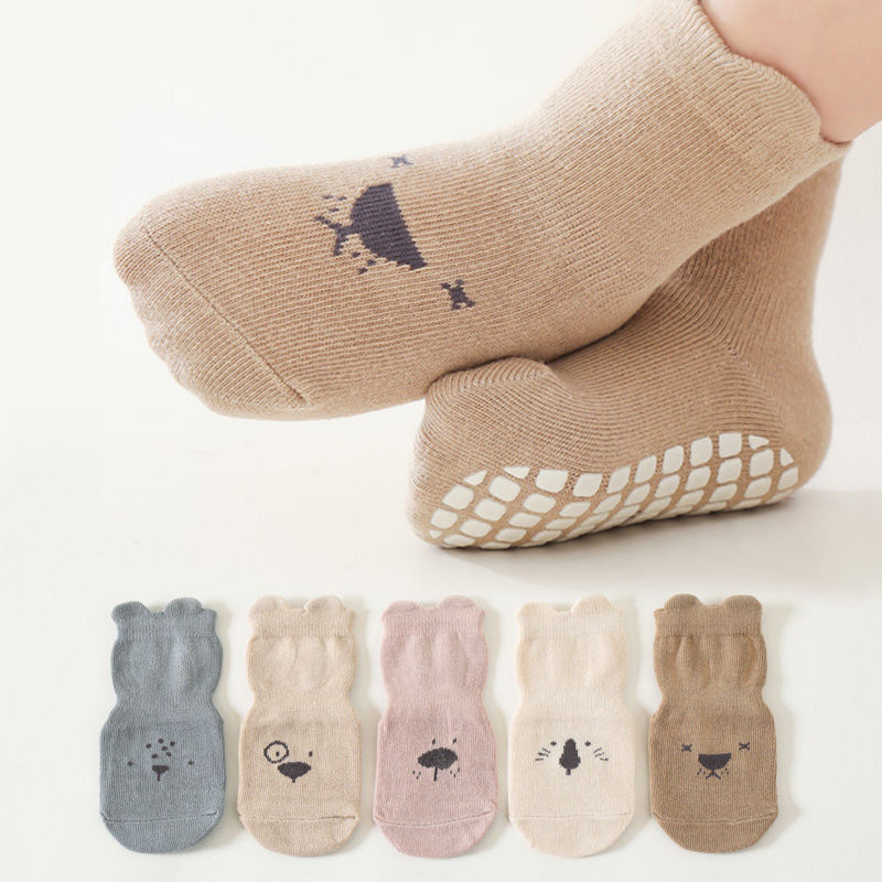 3/5 أزواج من الجوارب الأرضية غ - مراجعة Unisex Baby Socks Non Slip وسعره